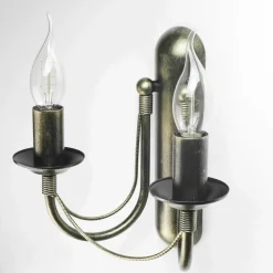 Nowodvorski Wandlampe E14 Metall Rustikal 2-flammig ARES< Wandleuchten|Rustikale Lampen