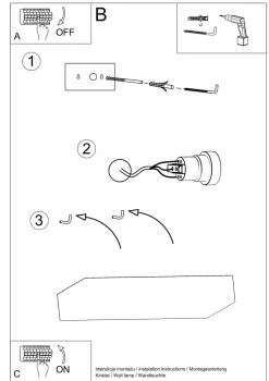 Keramiklampen|Küchenlampen*Sollux Wandlampe eckig 31 cm breit Keramik bemalbar Weiß