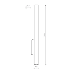 Wandleuchten|Flurlampen*Nowodvorski Wandlampe 2-flammig GU10 R35 60 cm hoch Up Down Weiß Metall Modern