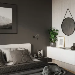 Moderne Lampen|Küchenlampen*Sollux Wandlampe Flexarm verstellbar Schwarz Metall zum Lesen