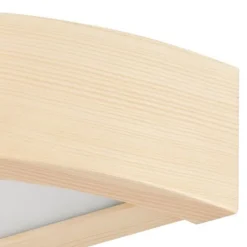 Lamkur Wandlampe Flur Holzleuchte Braun Modern 40cm< Wandleuchten|Flurlampen