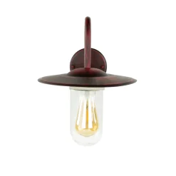 Rustikale Lampen|Maritime Lampen*Easylight Wandlampe für Außen Schwarz Rot Antik E27 GÖTEBORG