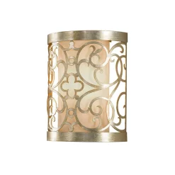 Elstead Wandlampe für Flur Blattsilber Ornament JASMINA< Wandleuchten|Flurlampen