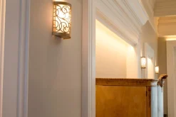 Elstead Wandlampe für Flur Blattsilber Ornament JASMINA< Wandleuchten|Flurlampen