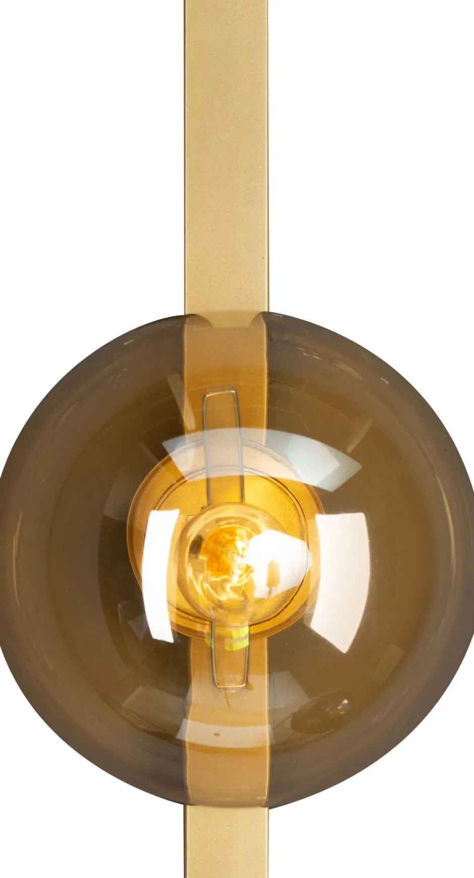 Eco-Light Wandlampe Gold Bernstein Glaskugel E14 B:14 cm blendarm< Wohnzimmerlampen|Glaslampen