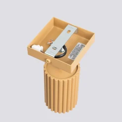 Flurlampen|Wohnzimmerlampen*Sollux Wandlampe GU10 B: 8 cm klein schwenkbar aus Aluminium in Gold