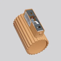 Flurlampen|Wohnzimmerlampen*Sollux Wandlampe GU10 Modern aus Aluminium klein H: 10 cm in Gold