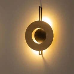 Nowodvorski Wandlampe Holz Metall B: 50 cm 2x GX53 dekorativ indirekt< Wohnzimmerlampen|Metall Lampen