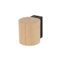 TK Lighting Wandlampe Holz Metall GU10 H: 8,5 cm klein Downlight< Wandleuchten|Flurlampen