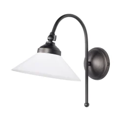 Giovanni Battista Wandlampe in Bronze matt Weiß E14 Glas Messing schwenkbar< Spots|Badezimmer Lampe