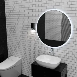 Wandleuchten|Flurlampen*Luminex Wandlampe in Schwarz Chrom GU10 stilvoll akzentuiert