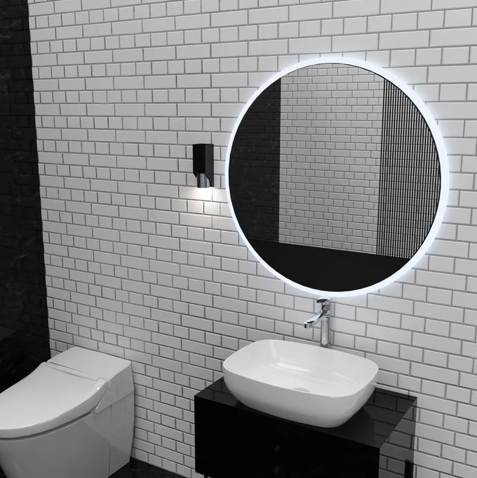 Wandleuchten|Flurlampen*Luminex Wandlampe in Schwarz Chrom GU10 stilvoll akzentuiert