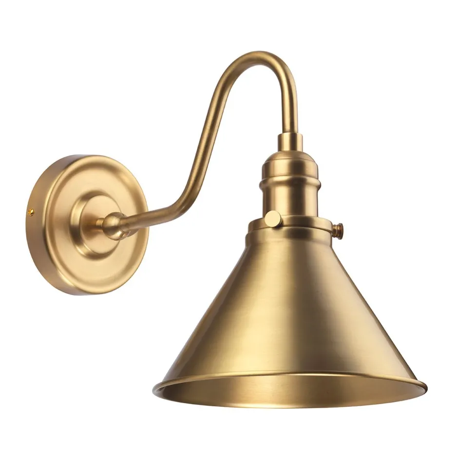 Elstead Wandlampe ISMENE Messing Strahler Industrie Design< Spots|Wandleuchten