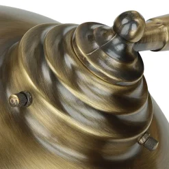 Lido Wandlampe KAVALA Messing Glas IP64 Maritim E27< Rustikale Lampen|Metall Lampen