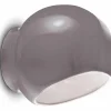 Ferroluce Wandlampe Keramik B: 21 cm Grau E27 rund Retro Design< Wohnzimmerlampen|Keramiklampen