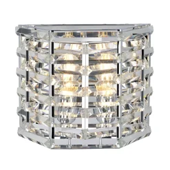 Wandleuchten|Flurlampen*Elstead Wandlampe Kristall Metall Modern elegant BERSIVA