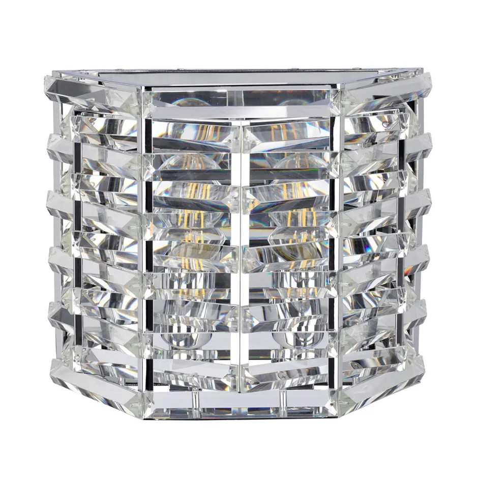 Wandleuchten|Flurlampen*Elstead Wandlampe Kristall Metall Modern elegant BERSIVA