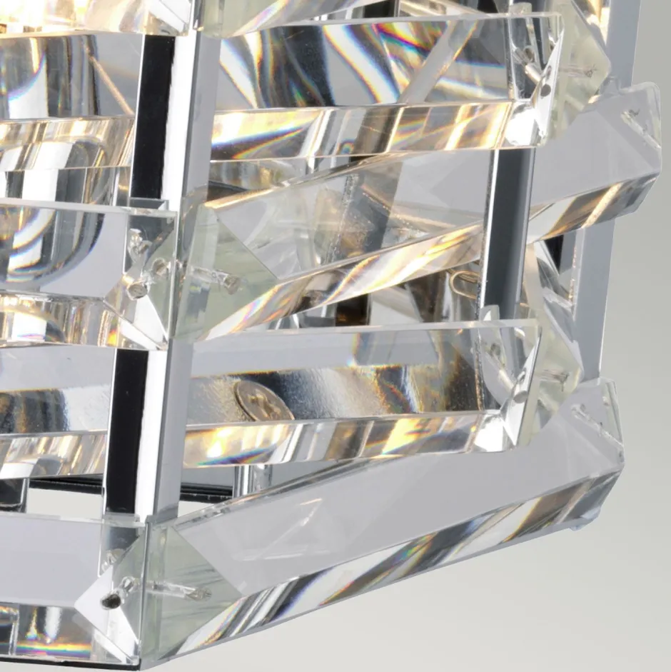 Wandleuchten|Flurlampen*Elstead Wandlampe Kristall Metall Modern elegant BERSIVA