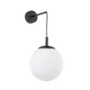 TK Lighting Wandlampe Kugelschirm Glas Metall H: 45 cm B: 18 cm E27< Wandleuchten|Küchenlampen