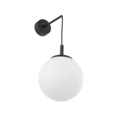 TK Lighting Wandlampe Kugelschirm Glas Metall H: 45 cm B: 18 cm E27< Wandleuchten|Küchenlampen