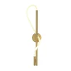 Led Lampen|Wandleuchten*Maytoni Wandlampe LED Aluminium H: 84,4 cm in Gold Weiß 600 lm