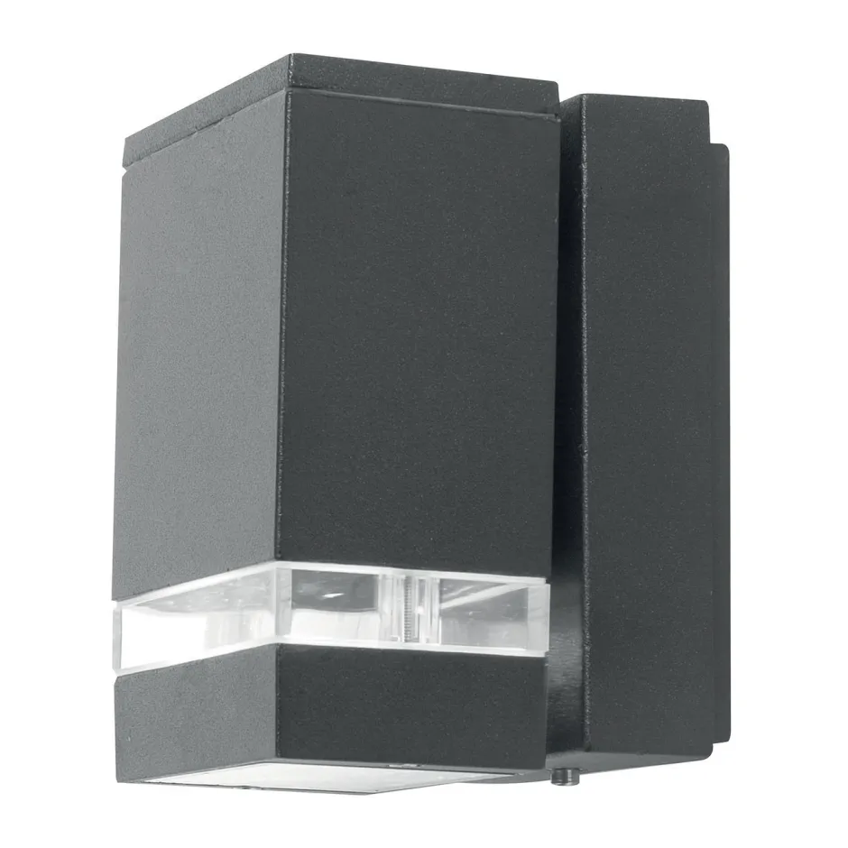 Außenwandleuchten|Moderne Außenleuchten*Elstead Wandlampe LED Außen Modern eckig IP44 Haustür Aluminium