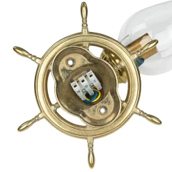 Wandleuchten|Lampen Aus Aller Welt*Laura Suardi Wandlampe Messing Glas Maritim Antik Badezimmer Flur