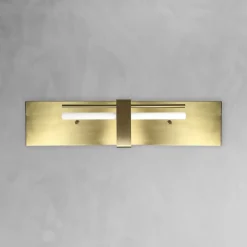 Wandleuchten|Badezimmer Lampe*Giovanni Battista Wandlampe Messing H: 80 cm groß massiv in Bronze hell für S14d