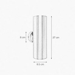 Wandleuchten|Flurlampen*Giovanni Battista Wandlampe Messing H: 27 cm Up Down 2-flammig in Bronze