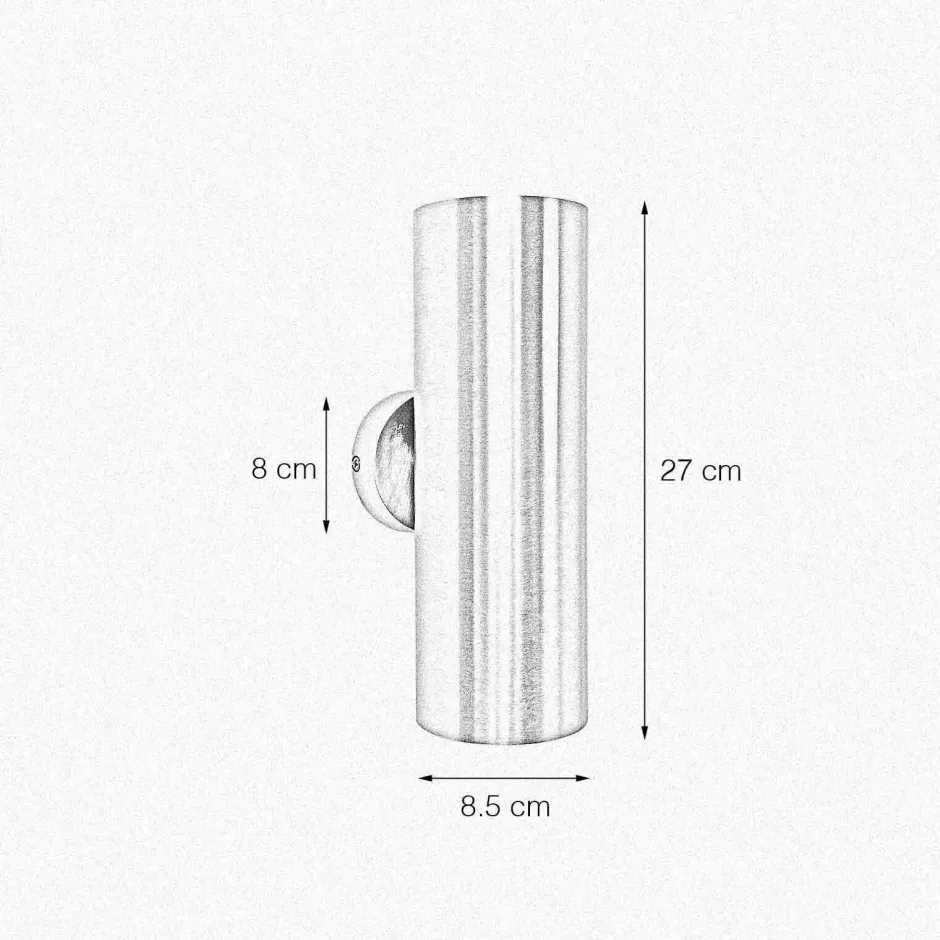 Wandleuchten|Flurlampen*Giovanni Battista Wandlampe Messing H: 27 cm Up Down 2-flammig in Bronze