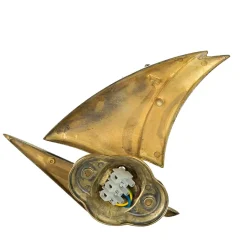 Wandleuchten|Flurlampen*Laura Suardi Wandlampe Messing Maritim Flur Bad Treppenhaus