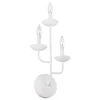 Wandleuchten|Schlafzimmer Lampen*Elstead Wandlampe Metall 61 cm hoch Weiß E14 3-flammig EIRA