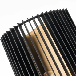 Elstead Wandlampe Metall E27 H: 43,2 cm in Messing Schwarz< Wandleuchten|Flurlampen