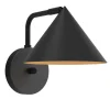Wandleuchten|Küchenlampen*Elstead Wandlampe Metall E27 H: 21,3 cm mit Schalter Dimmer Schwarz
