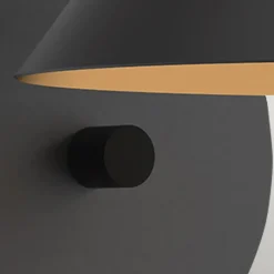 Wandleuchten|Küchenlampen*Elstead Wandlampe Metall E27 H: 21,3 cm mit Schalter Dimmer Schwarz