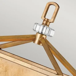 Wandleuchten|Flurlampen*Elstead Wandlampe Metall E14 H: 43,1 cm in Messing Antik TARIN