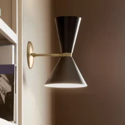 Wandleuchten|Wohnzimmerlampen*Elstead Wandlampe Metall E27 verstellbar 34,1 cm hoch Up Down