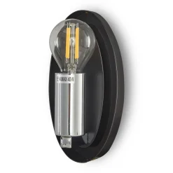 Maytoni Wandlampe Metall Glas 27,5 cm hoch Chrom glänzend E14< Wandleuchten|Flurlampen