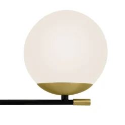 Wandleuchten|Kugellampen*Maytoni Wandlampe Metall Glas 44 cm breit in Gold Weiß Schwarz