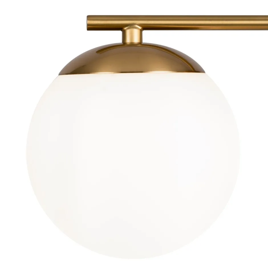 Maytoni Wandlampe Metall Glas 20 cm hoch in Messing Weiß E27< Wandleuchten|Küchenlampen