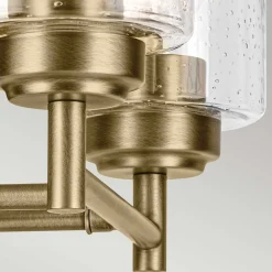 Elstead Wandlampe Metall Glas 32,6 cm breit in Messing E27 2-flammig< Wandleuchten|Wohnzimmerlampen