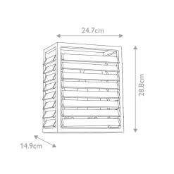Flurlampen|Wohnzimmerlampen*Elstead Wandlampe Metall Glas E27 28,8 cm hoch Gunmetal Grau
