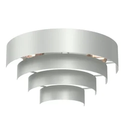 Wandleuchten|Flurlampen*Luminex Wandlampe Metall Hellgrau B:40 cm E27 indirektes Licht