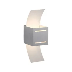 Paul Neuhaus Wandlampe Metall in Aluminium indirekt G9 H:30 cm< Flurlampen|Wohnzimmerlampen