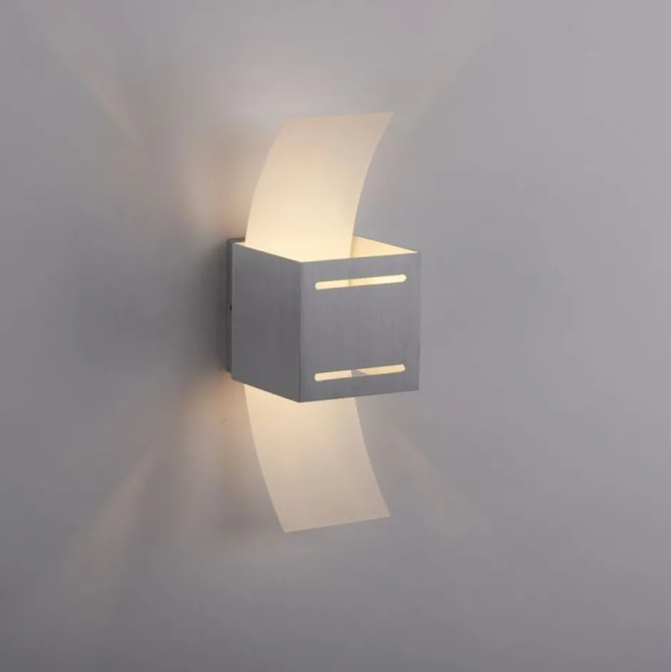 Paul Neuhaus Wandlampe Metall in Aluminium indirekt G9 H:30 cm< Flurlampen|Wohnzimmerlampen