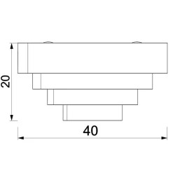 Wandleuchten|Flurlampen*Luminex Wandlampe Metall in Titanium Gold B:40 cm E27 indirekt