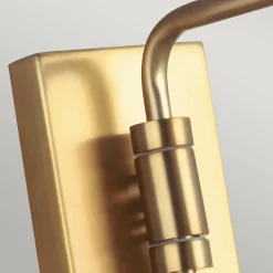 Elstead Wandlampe Metall in Weiß Messing E27 Retro Design< Wandleuchten|Küchenlampen