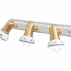 Ferroluce Wandlampe Metall Keramik E14 verstellbar 3-flammig< Wohnzimmerlampen|Keramiklampen