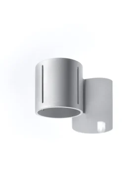 Sollux Wandlampe Metall klein H: 10 cm Up Down Grau G9 Flur< Wandleuchten|Flurlampen