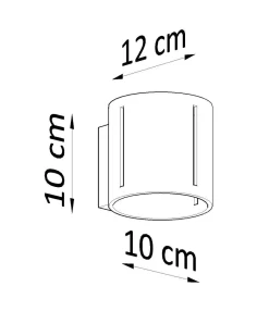 Sollux Wandlampe Metall klein H: 10 cm Up Down Grau G9 Flur< Wandleuchten|Flurlampen